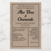 Pour Bocaux Étiquette de bouteille de cosmétique imperméable d (Étiquettes simples)