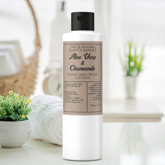 Pour Bocaux Étiquette de bouteille de cosmétique imperméable d