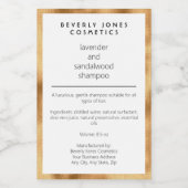 Pour Bocaux Étiquette de bouteille de shampooing imperméable b (Étiquettes simples)