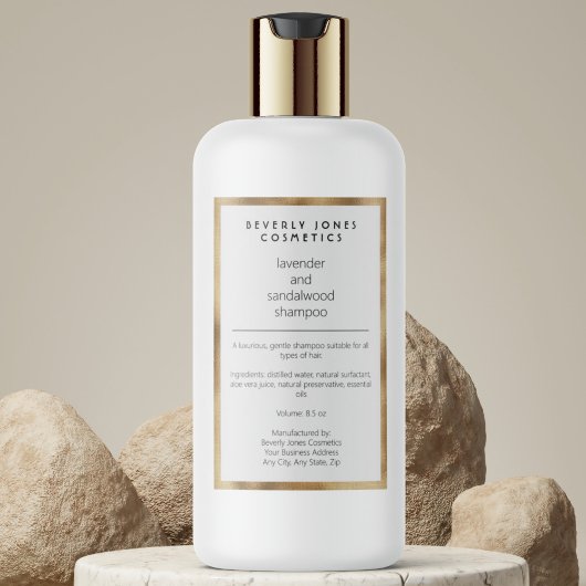 Pour Bocaux Étiquette de bouteille de shampooing imperméable b