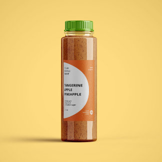 Pour Bocaux Étiquette de bouteilles de jus de smoothie minimal