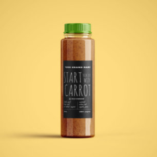 Pour Bocaux Étiquette de bouteilles de jus de smoothie minimal