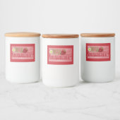 Pour Bocaux Étiquette de canne de confiture de fraises (Bouteilles)