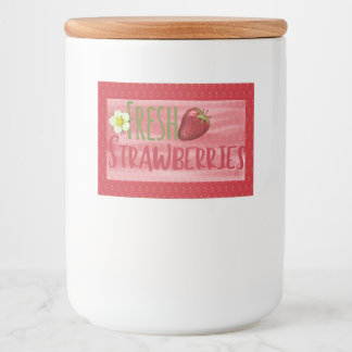 Pour Bocaux Étiquette de canne de confiture de fraises
