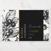 Pour Bocaux Étiquette de confiture de cerisier maison moderne (Étiquettes simples)