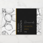 Pour Bocaux Étiquette de confiture de citron maison moderne (Étiquettes simples)