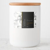 Pour Bocaux Étiquette de confiture de fraises maison moderne (Devant)