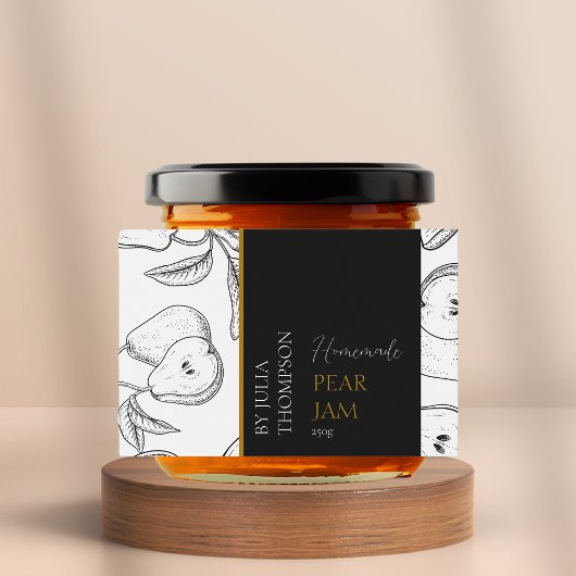 Pour Bocaux Étiquette de confiture de poires maison moderne