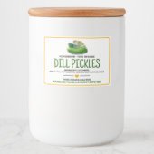 Pour Bocaux Étiquette de conserve de pickles (Devant)