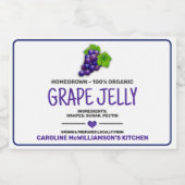 Pour Bocaux Étiquette de conserve de raisin (Étiquettes simples)