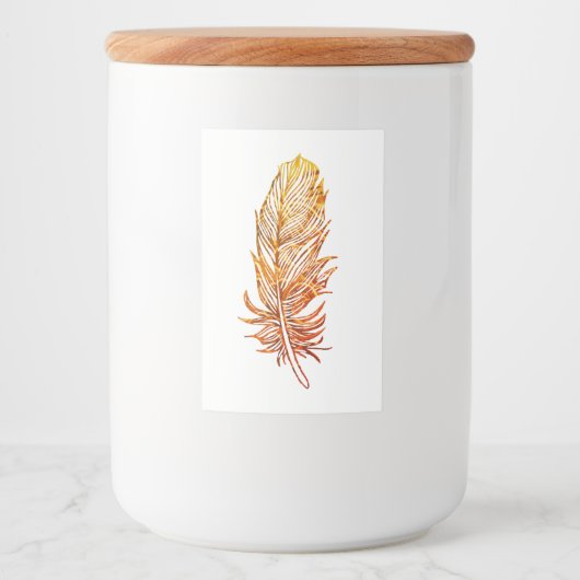 Pour Bocaux Étiquette de conteneur de nourriture personnalisé  (Devant)