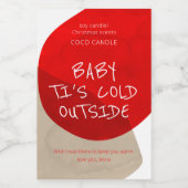 Pour Bocaux Étiquette de la bougie de Noël (Étiquettes simples)