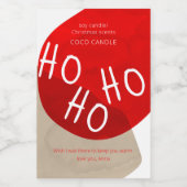 Pour Bocaux Étiquette de la bougie de Noël (Étiquettes simples)