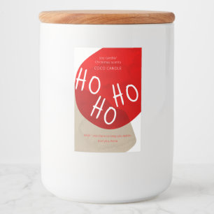 Pour Bocaux Étiquette de la bougie de Noël