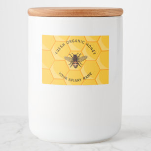 Pour Bocaux Étiquette de la nourriture des abeilles de miel