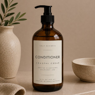 Pour Bocaux Étiquette de marque commerciale d'après-shampooing