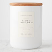 Pour Bocaux Étiquette de marque de bougie (Devant)