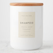 Pour Bocaux Étiquette de marque de shampoing simple (Devant)
