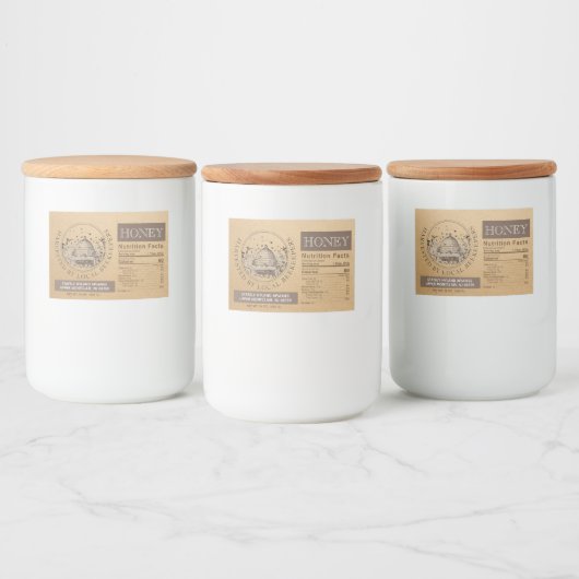 Pour Bocaux ÉTIQUETTE de miel de qualité alimentaire conforme (Bouteilles)