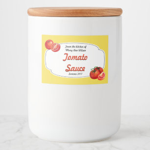 Pour Bocaux Étiquette de mise en boîte de sauce tomate