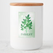 Pour Bocaux Étiquette de persil Herbs (Devant)