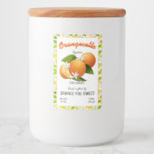 Pour Bocaux Étiquette de petite bouteille Orangecello moderne (Devant)