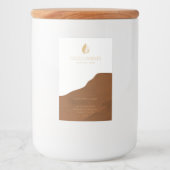 Pour Bocaux Étiquette de produit de la bougie Earthy (Devant)