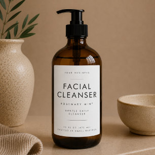 Pour Bocaux Étiquette de produit de salon de spa de nettoyant