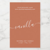 Pour Bocaux Étiquette de produit de script en terre cuite mode (Étiquettes simples)
