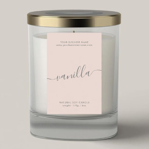 Pour Bocaux Étiquette de produit de script rose vif moderne