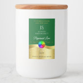 Pour Bocaux Étiquette de produit du logo Monogram Dark Green W (Devant)