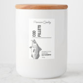 Pour Bocaux Étiquette de produit filets de cabillaud (Devant)