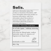 Pour Bocaux Étiquette de produit minimal (Étiquettes simples)