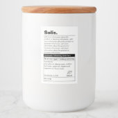 Pour Bocaux Étiquette de produit minimal (Devant)