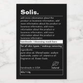 Pour Bocaux Étiquette de produit minimal (Étiquettes simples)