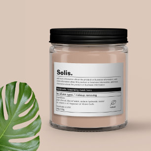 Pour Bocaux Étiquette de produit minimal