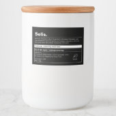Pour Bocaux Étiquette de produit minimal (Devant)