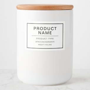 Pour Bocaux Étiquette de produit moderne personnalisé fait mai