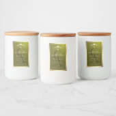 Pour Bocaux Étiquette de produit vert olive avec monogramme à (Bouteilles)