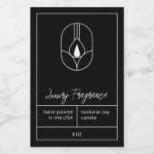 Pour Bocaux Étiquette de produits de bougie moderne (Étiquettes simples)