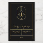 Pour Bocaux Étiquette de produits de bougie moderne (Étiquettes simples)