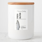 Pour Bocaux Étiquette de produits de poisson frais Saumons (Devant)