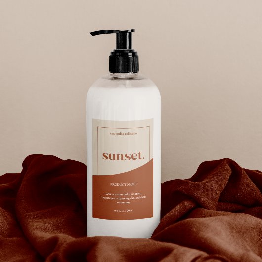 Pour Bocaux Étiquette de produits Logo Moderne