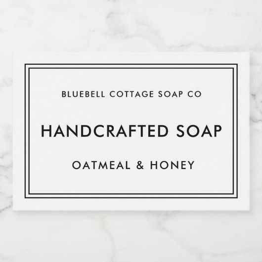 Pour Bocaux Étiquette de produits savon minima simple et moder (Étiquettes simples)