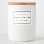 Pour Bocaux Étiquette de produits savon minima simple et moder (Devant)