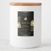 Pour Bocaux Étiquette de produits Tropical Black Gold Fleurs h (Devant)