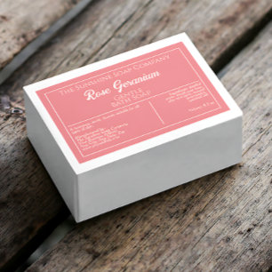 Pour Bocaux Étiquette de rose poussiéreux et de savon imperméa