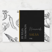 Pour Bocaux Étiquette de salsa de tomate maison moderne (Étiquettes simples)