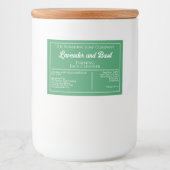 Pour Bocaux Étiquette de savon vert et blanc imperméable (Devant)