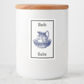 Pour Bocaux Étiquette de sel de bain antique (Devant)